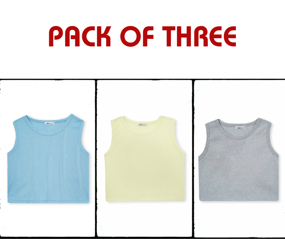 PACK OF THREE TANK TOPS