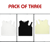 PACK OF THREE TANK TOPS