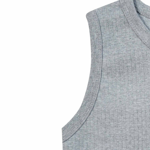 Solid Ribbed Tank Top