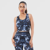 Ultra-Push cloud blue and white Sports Bra