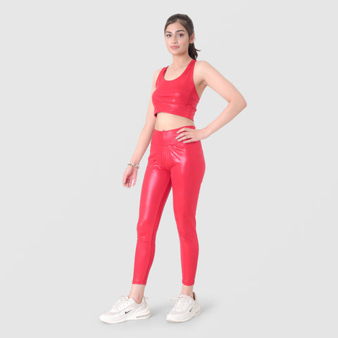 Metallic Spandex Sportswear Set