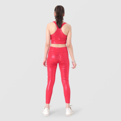 Metallic Spandex Sportswear Set