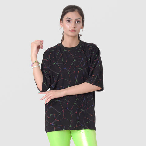 Graphics Neon  Printed Drop Tee